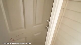 Hot MILF Danni Jones seduces the delivery boy and makes him cum