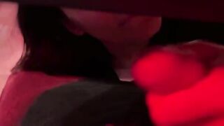 The college student shared her boyfriend's cock with her girlfriend in a hot scene