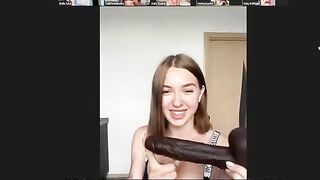 An orgy with sexy lesbians on a Zoom call gets too hot to handle