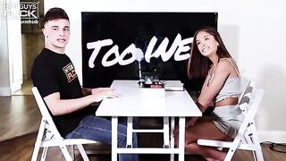 The HGF Experience Live Sex Gameshow - Chase Man handles petite hottie