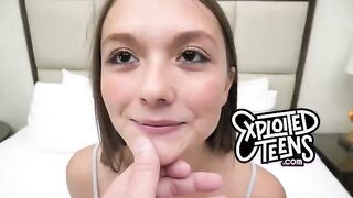 Brand new 18 y.o. starlet gets fucked and receives a cumshot