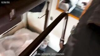 A stepson got his stepmom pregnant, she made him cum