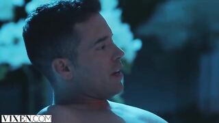 Concierge Vanessa from Vixen.com seduces a guest and his girlfriend isn't happy