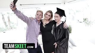 Kenzie Taylor rewards her stepson with her wet pussy for graduation