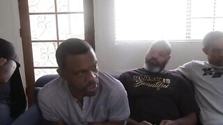 Karen is the boss of a dirty group sex session, taking on multiple partners