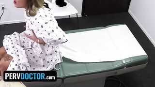 Petite doctor’s office visit turns into a thick cock ride