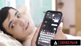 Unhappy Sophia Leone gets fucked in front of her boyfriend by a real man