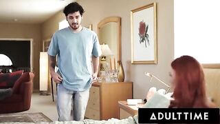 Redhead STEPMOM Marie McCray gets a surprise pic of a big cock