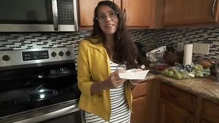 My stepmom, the fat one, beats me up and makes me breakfast