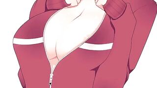 Leafa Suguha's big tits anime hentai joio