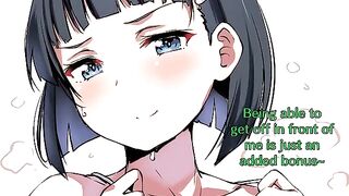 Leafa Suguha's big tits anime hentai joio