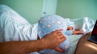 A step sister helps her step brother to experience orgasm