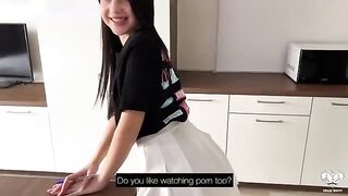 A girl came to her teacher to do homework and got fucked hard in the MYDRIASIS T-shirt