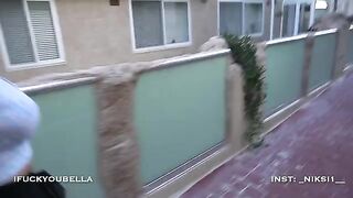 Stranger picked up a beautiful girl at the resort and fucked her