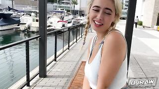 Cute girl Chloe Surreal fucks with her big tits, huge boobs