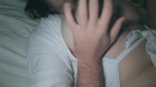I fucked my big ass wife at night and came on her booty