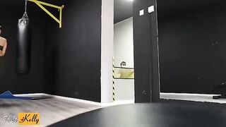 I crushed on my fitness colleague, we fucked in gym restroom