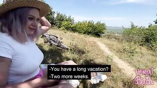 A girl got fucked outdoors by a stranger in this hot video