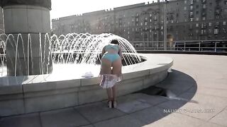 I sometimes wear underwear, but end up naked in public anyway in this exclusive video