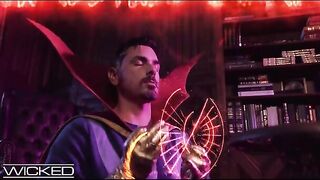 Ms. Marvel has sex with the great Doctor Strange in a parody scene