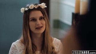 The bride-to-be couldn't resist and indulged in passionate lesbian encounters with Alex Coal