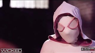 Spiderman fucked Gwen Stacy’s pussy after eating it, a wicked act