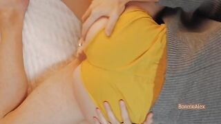 One outfit, two passionate people getting intimate hard