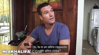 Mia Kahlfia seduces her boyfriend's friend into fucking her