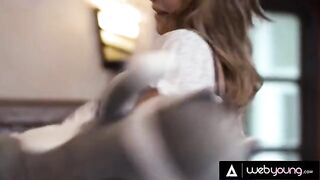 Blonde roommate fucks with hot Gabbie Carter and Eliza Ibarra in a steamy threesome