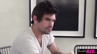 Kenzie Reeves begs her stepbro to hurry up before changing her mind