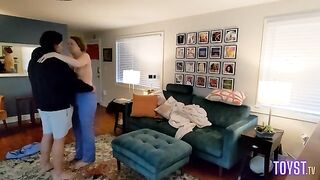 A hot nurse is fucking with her boyfriend when she returns from her shift