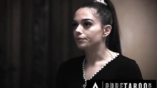 Pervert stepson fucks his teacher’s virgin cheerleader daughter Sophia Burns