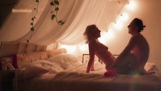 A man made a surprise for his girlfriend, fulfilling a sexual dream