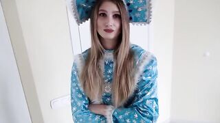 Snegurochka played a joke on her boyfriend, writing a wrong address on the New Year's card