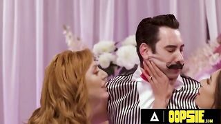 The sexy MILF Lauren Phillips and April Olsen play a kinky game with Tommy Pistol