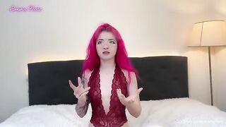 A young woman has a threesome with two guys in this steamy story time session