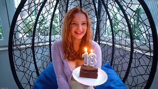 A young guy fucked a girl on her 18th birthday, a real passionate encounter
