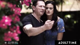 Pervert couple punish naughty teen Haley Reed with a lesson