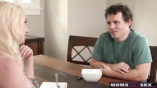 My fantasy, Stepson, is you watching while I get Fucked!! - Hot MILF action with a blonde bombshell