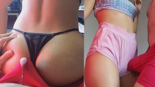 A guy came to a stripper, who showed him her ass and more