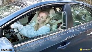 The lucky mechanic screwed the busty blonde babe Bailey Brooke