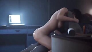 Asian babe Ada Wong gets trapped and fucked hard in 3D animation