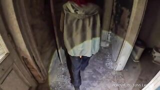 Babe explores an abandoned house with a steamy twist