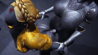 Hearth ballerinas as Futanari Androids getting fucked in an Atomic Heart scene