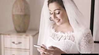 A bride joins her cheating wife and a naughty friend for an intense threesome adventure