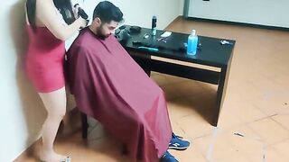 The woman cut my hair and things got steamy