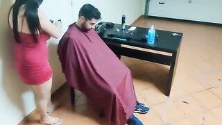 The woman cut my hair and things got steamy