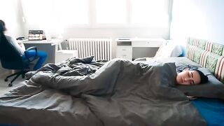 A stepson gets his stepmom pregnant by accident while his dad is in the room