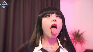 Karneli Bandi fucked the holes of hot Yumeko Jabami and made cum