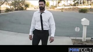 Tattooed MILF Anna Bell Peaks gets fucked hard by the pool in HD
